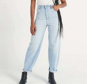 Rolla's Genie Super High Rise 80's Balloon Stella Blue Denim Jeans Size 26 NWT